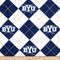 Licensed NCAA Brigham Young University Argyle Fleece BYU-095 Fabric by the Yard